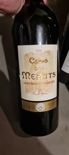 Bordeaux Saint-Émilion Grand Cru Clos des Menuts 2006