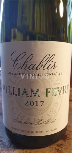 Bourgogne Chablis William Fèvre Baillard 2017