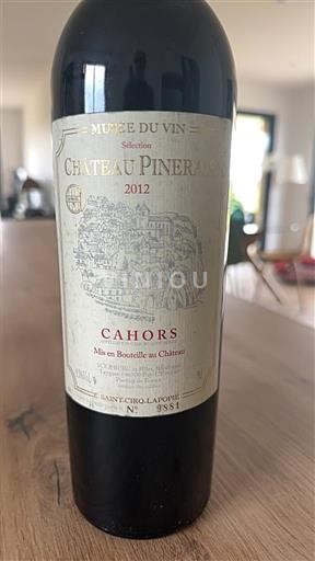 Sud-Ovest Cahors Château Pineraie 2012