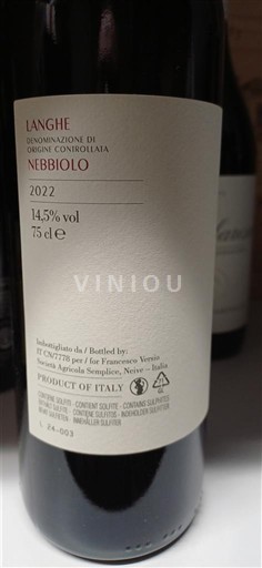 Piëmont Alta Langa Ezio Cerruti 2022