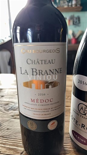 Bordeaux Médoc Cru Bourgeois Château La Branne 2016
