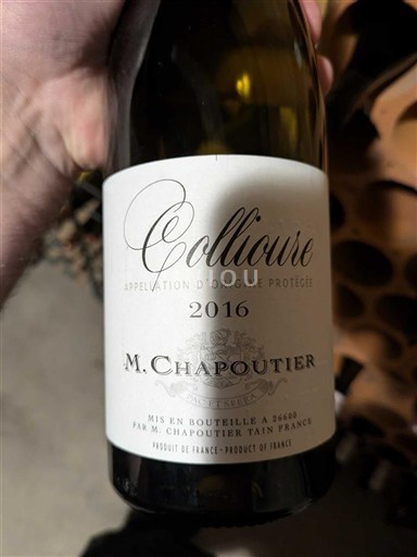 Roussillon Collioure M. Chapoutier Collioure 2016