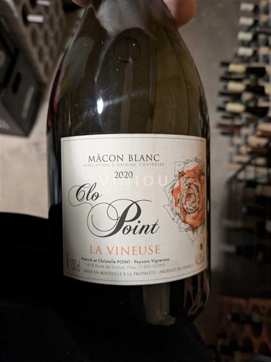Burgundi Mâcon ja Mâcon-kylät Clos Point La Vineuse 2020