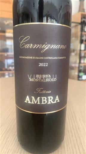 Tuscany Carmignano Fattoria Ambra Riserva Montalbiolo 2022