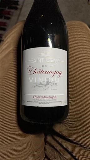 Vini Rouge sec Châteaugay Saint Verny 2014 Francia Valle della Loira Côtes-d'Auvergne AOC