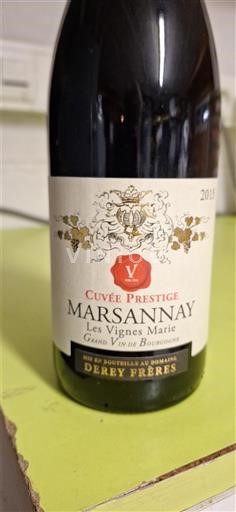 Burgundi Marsannay Dorey Frères Prestige Les Vignes Marie 2015