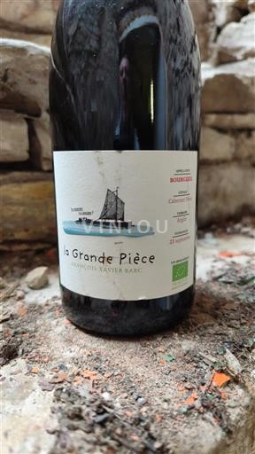 Vale do Loire Bourgueil François Xavier Barc La Grande Pièce 2023