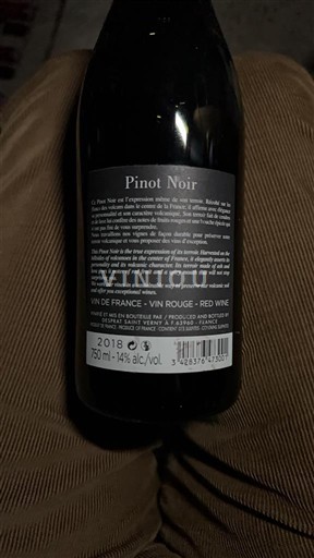 Údolí Loiry Nespecifikováno Pinot Noir 2018