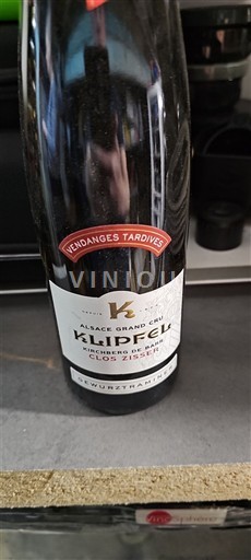 Alzacija Alsace Grand Cru Grand Cru Clos Zisser Klipfel Gewurztraminer Vendanges Tardives 2015