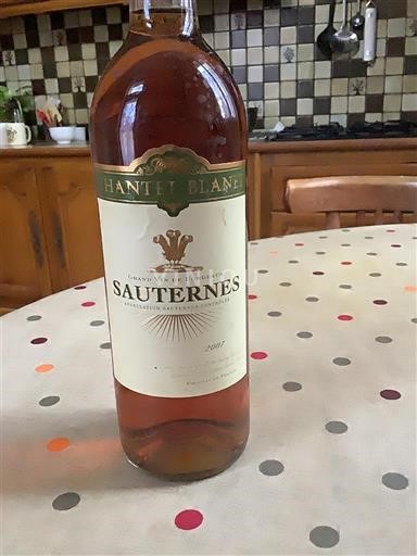 Burdeos Sauternes Chantet Blanet 2007