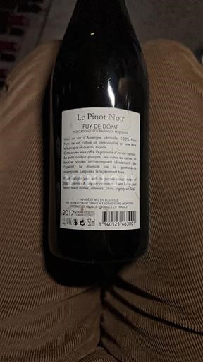 Loire-dalen Puy-de-Dôme Saint-Verny Le Pinot Noir 2017