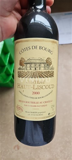 Burdeos Côtes-de-bourg Château Haut-Liscoud 2000
