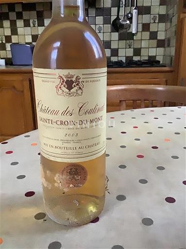 Bordeaux Sainte-Croix-Du-Mont Château Des Coulinat 2003