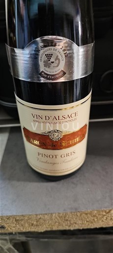 Alsace Vendanges Tardives Arthur Metz 2009