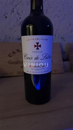 Bordeaux Saint-Émilion Grand Cru Croix de Labrie 2022