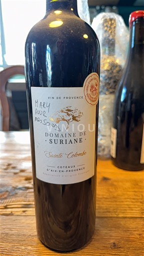 Provence Coteaux-d'aix-en-provence Domaine Suriane Sainte-Colombe 2019