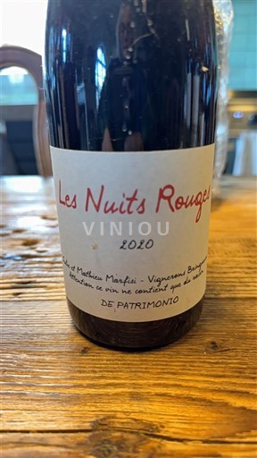 Corsica Patrimonio Mattea Marfisi Les Nuits Rouges 2020