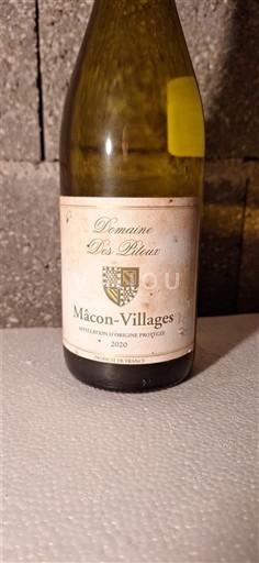 Burgundi Mâcon ja Mâcon-kylät Domaine Les Pitoux 2020