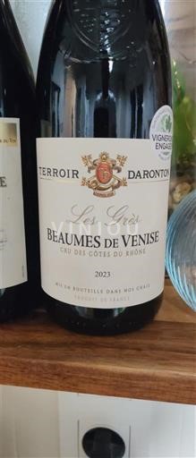 Rhônevallei Beaumes de Venise Terroir Daronton Les Grès 2023