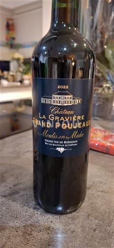 Burdeos Moulis-en-Médoc Château La Gravière Grand Poujeaux 2022