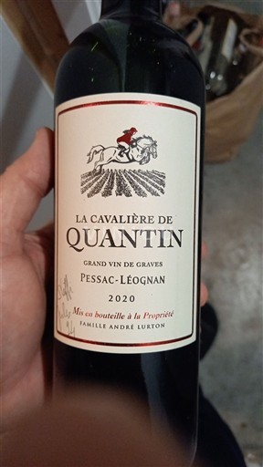 Bordeaux Pessac-Léognan Quantin La Cavalière de Quantin 2020