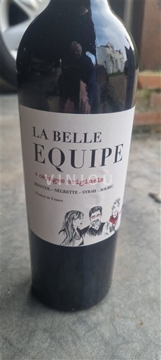 Wines Rouge sec 4 cépages originels La Belle Equipe 2023 France South West Vin de France