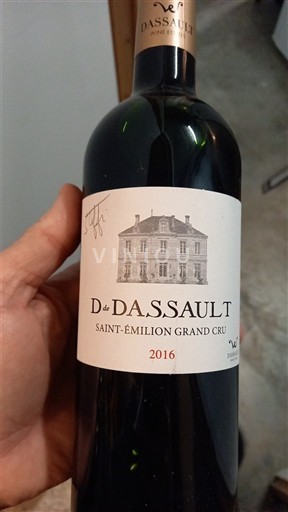 Bordéus Saint-Émilion Grand Cru Dassault D de Dassault 2016
