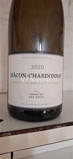 Bourgogne Mâcon et mâcon-villages Domaine S Crêts Climat L'Échenault de Serre 2020