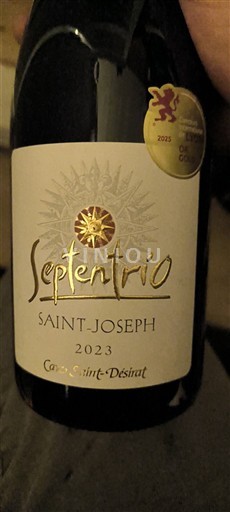 Rhône Valley Saint Joseph Cave Saint-Désirat Septentrio 2023