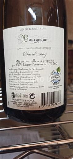 Borgoña SCV Lugny L'Aurore La part des anges Sin añada