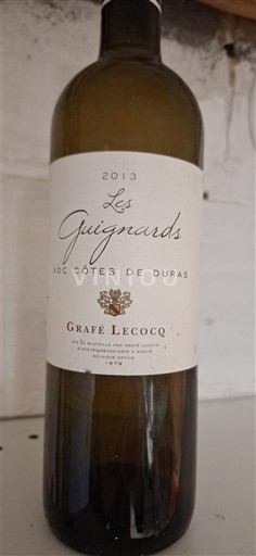 Lounais-Ranska Côtes-de-duras Grafe Lecocq Les Guignards 2013