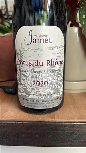 Valle del Ródano Côtes del Ródano Domaine Jamet 2020