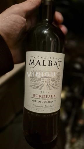 Bordéus Château Malbat 2016