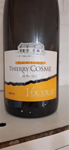 Loire Valley Vouvray Domaine Thierry Cosme 2013