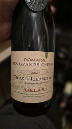 Rhône-dalen Crozes-Hermitage Delas Domaine des Grands Chemins 2012