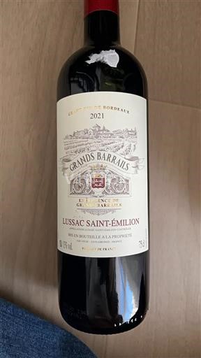 Bordeaux Lussac-Saint-Émilion Grands Barrails 2021