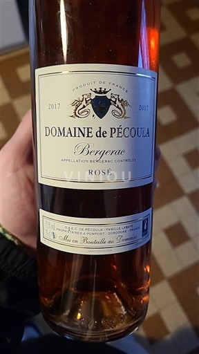 Sydväst Bergerac Domaine Pécoula 2017