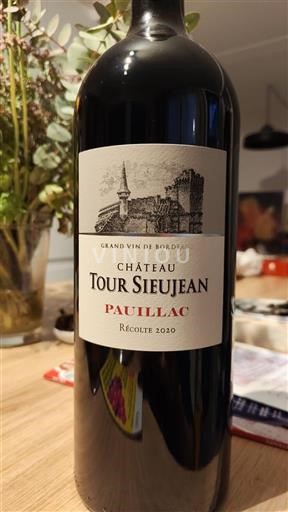 Bordeaux Pauillac Château Tour Sieujean 2020