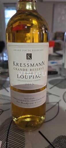 Bordeaux Loupiac Kressmann Grande Réserve 2015