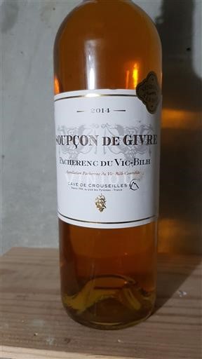 Vinhos Blanc moelleux Soupçon de Givre Cave de Crouseilles 2014 França Sudoeste Pacherenc-du-vic-bilh AOC