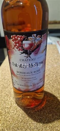 Bordeaux Bordeaux rosé Château Sabaty-Bellevue Neročník
