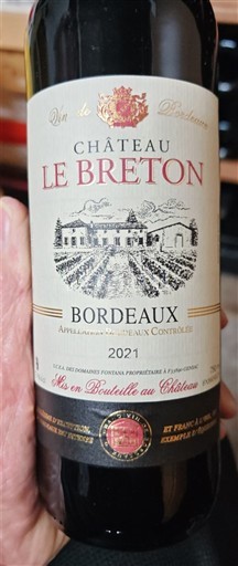 Bordeaux Château Le Breton 2021