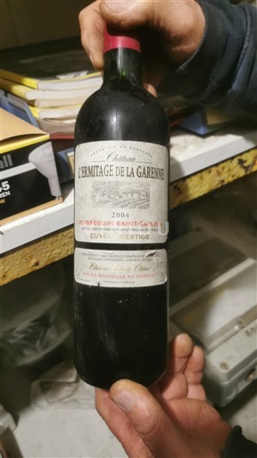 Bordeaux Puisseguin-saint-émilion Château L'Hermitage de la Garenne Prestige 2004