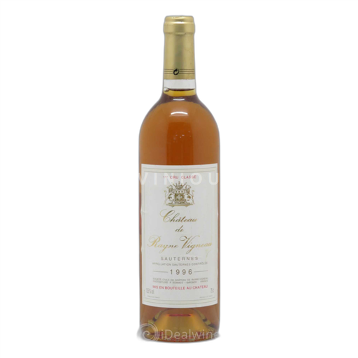 Bordeaux Sauternes Chateau de Rayne Vigneau 1996