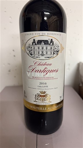 Burdeos Bordeaux superior Château Dartigues 2016
