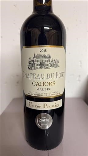Sud-Ouest Cahors Château Port Prestige 2015