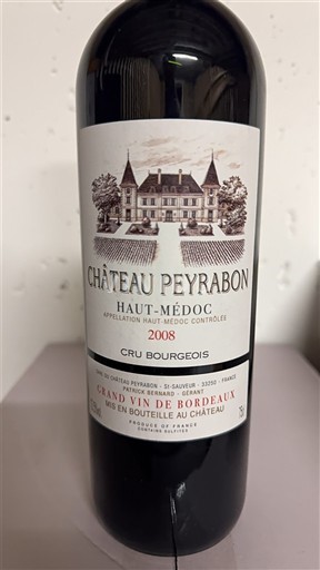 Bordeaux Haut-Médoc Château Peyrabon 2008