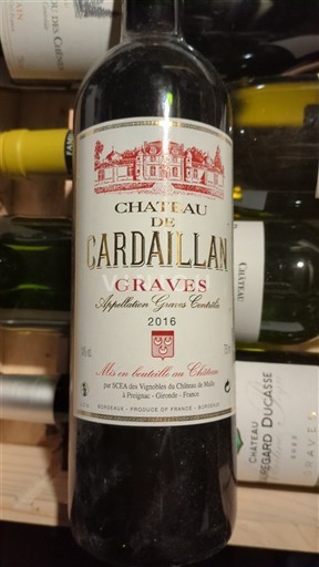 Bordeaux Graves Château Cardaillan 2016