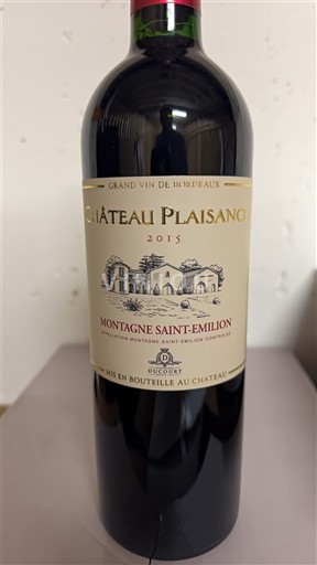 Bordeaux Montagne-saint-émilion Château Plaisance 2015