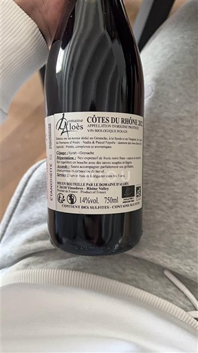 Rhônevallei Côtes-du-rhône Domaine Aloès 2022